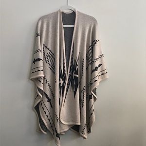 Southwestern sweater cape. Cozy and cool!